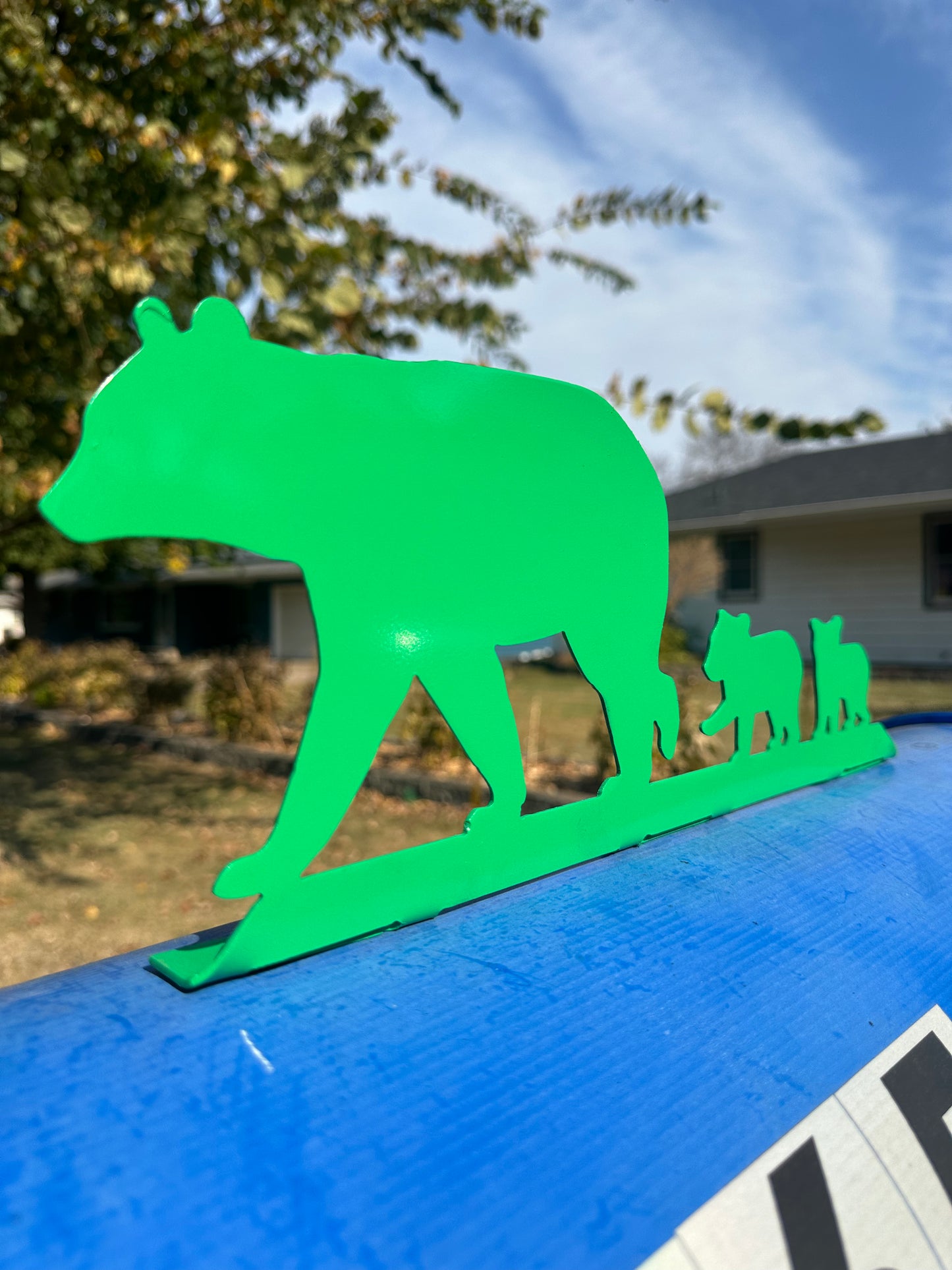 Three bears mailbox topper bolt on